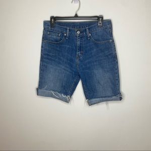 Levi’s 508 blue straight tight jeans shorts